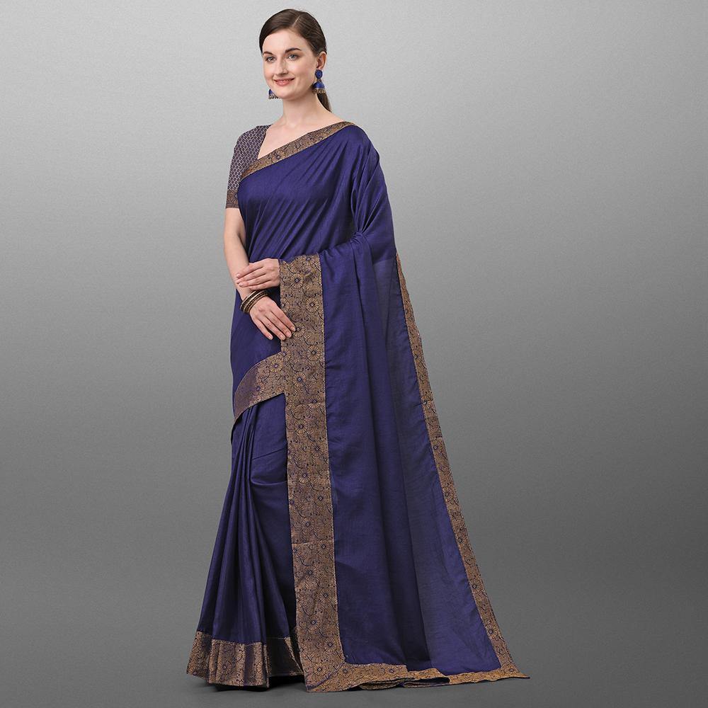 Banarasi Embellished Saree With Jacquard Boarder